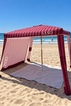 The Miami Cabana with matching zip-on shade wall